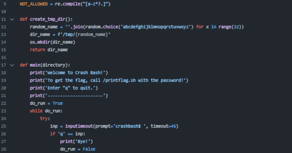 Preview image for the blog post Hacky Easter 2023: Bash Crash Writeup