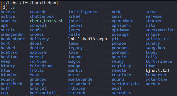 HackTheBox List