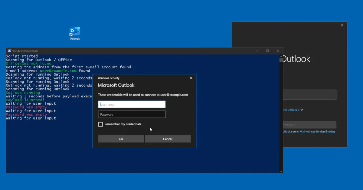 Preview image for the blog post Post-Exploit Phishing with PowerShell