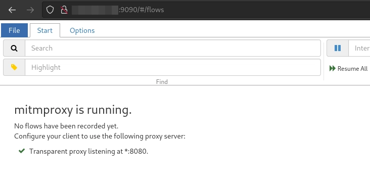 Webinterface Screenshot