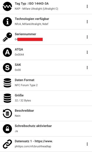 NFC Tools Output