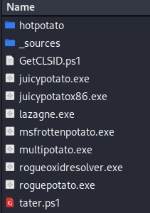 Windows Potato Exploits
